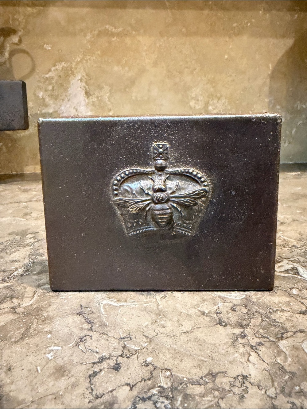 Jan Barboglio Bee and Crown iron box